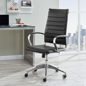 Modway Furniture Jive Highback Office Chair - Ergonomic Comfort with Stylish Design for Modern Workspaces and Meetings Black EEI-272-BLK