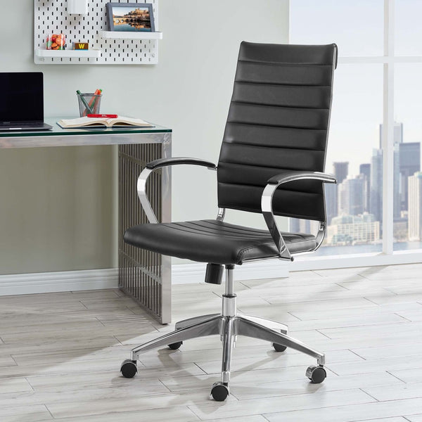 Modway Furniture Jive Highback Office Chair - Ergonomic Comfort with Stylish Design for Modern Workspaces and Meetings Black EEI-272-BLK