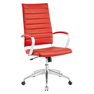 Modway Furniture Jive Highback Office Chair - Ergonomic Comfort with Stylish Design for Modern Workspaces and Meetings Red EEI-272-RED