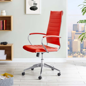 Modway Furniture Jive Highback Office Chair - Ergonomic Comfort with Stylish Design for Modern Workspaces and Meetings Red EEI-272-RED