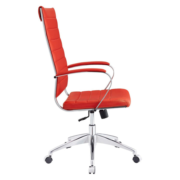 Modway Furniture Jive Highback Office Chair - Ergonomic Comfort with Stylish Design for Modern Workspaces and Meetings Red EEI-272-RED