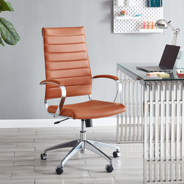 Modway Furniture Jive Highback Office Chair - Ergonomic Comfort with Stylish Design for Modern Workspaces and Meetings Terracotta EEI-272-TER
