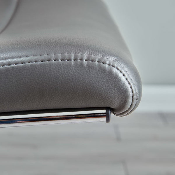 Modway Furniture Jive Mid Back Office Chair - Ergonomic Comfort with Durable Ribbed Vinyl for Modern Workspaces Gray EEI-273-GRY