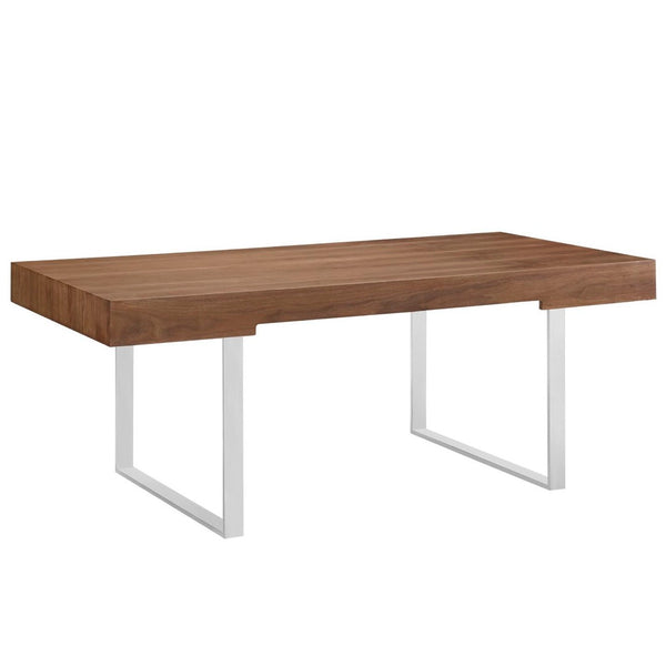 Modway Furniture Tinker Office Desk by Modway - Stylish Walnut Workspace with Ample Storage & Modern Design Elements EEI-293-WAL
