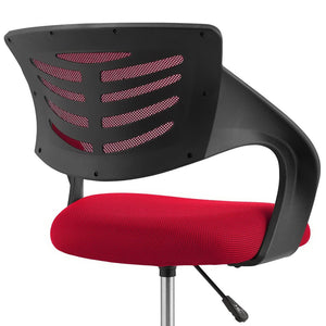 Modway Furniture Thrive Mesh Drafting Chair - Ergonomic Support, Breathable Comfort, and Smooth Mobility for Productivity Red EEI-3040-RED