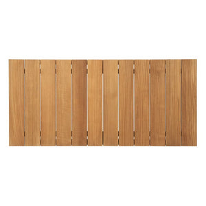 Modway Furniture Bayport 6 Piece Outdoor Teak Patio Set with Plush Cushions - Stylish, Durable, Weather-Resistant EEI-3109-NAT-WHI-SET