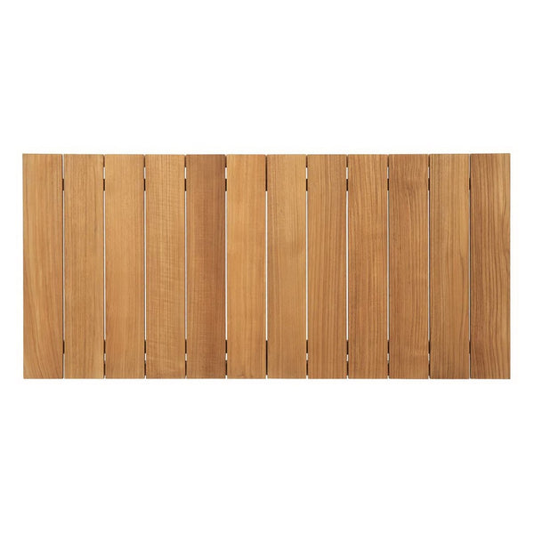 Modway Furniture Bayport 6 Piece Outdoor Teak Patio Set with Plush Cushions - Stylish, Durable, Weather-Resistant EEI-3109-NAT-WHI-SET