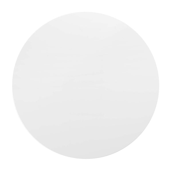 Modway Furniture Lippa 48" Round Wood Dining Table - Modern Mid-Century Design with Gold Base for Stylish Gatherings EEI-3227-GLD-WHI