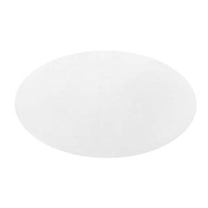 Modway Furniture Lippa 60" Oval Wood Dining Table - Modern Mid-Century Design, Gold Base, Seats 6, High-Gloss Finish EEI-3254-GLD-WHI