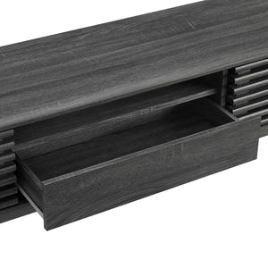 Modway Furniture Render 70" TV Stand - Mid-Century Modern Design with Ample Storage & Cable Management for Living Rooms Charcoal EEI-3305-CHA
