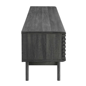 Modway Furniture Render 70" TV Stand - Mid-Century Modern Design with Ample Storage & Cable Management for Living Rooms Charcoal EEI-3305-CHA