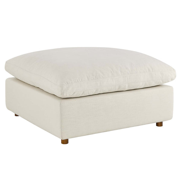 Modway Furniture Commix Modway Overstuffed Ottoman Down Fill Plush Seat Living Room Accent EEI-3318-LBG