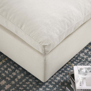 Modway Furniture Commix Modway Overstuffed Ottoman Down Fill Plush Seat Living Room Accent EEI-3318-LBG