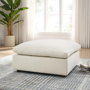 Modway Furniture Commix Modway Overstuffed Ottoman Down Fill Plush Seat Living Room Accent EEI-3318-LBG