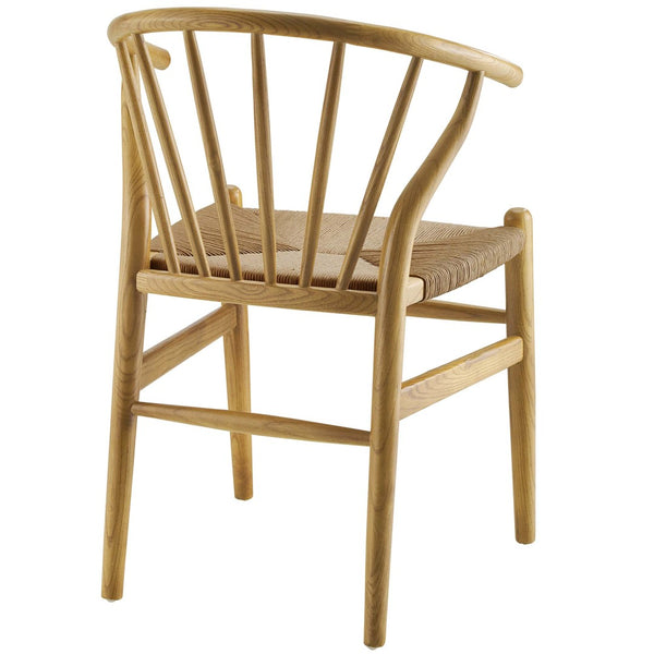 Modway Furniture Flourish Spindle Wood Dining Side Chair - Scandinavian Charm with Timeless Design and Comfort Natural EEI-3338-NAT