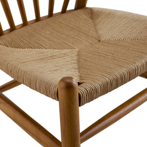 Modway Furniture Flourish Spindle Wood Dining Side Chair - Scandinavian Charm with Timeless Design and Comfort Walnut EEI-3338-WAL