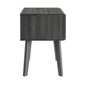 Modway Furniture Render End Table - Stylish Mid-Century Design with Functional Storage for Modern Living Spaces Charcoal EEI-3345-CHA