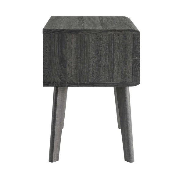 Modway Furniture Render End Table - Stylish Mid-Century Design with Functional Storage for Modern Living Spaces Charcoal EEI-3345-CHA