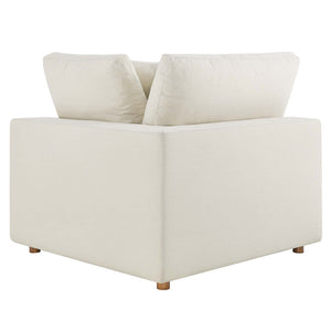 Modway Furniture Commix Four Piece Modular Sectional Sofa with Down Fill and Linen Texture Upholstery EEI-3356-LBG