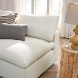 Modway Furniture Commix Five Piece Modular Sectional Sofa with Down Filled Linen Polyester Cushions EEI-3360-LBG
