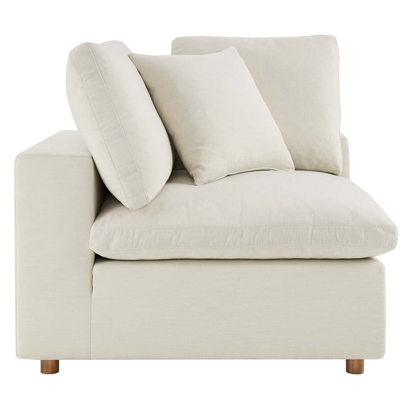 Modway Furniture Commix Five Piece Modular Sectional Sofa with Down Filled Linen Polyester Cushions EEI-3360-LBG