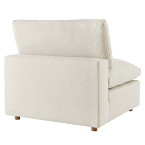 Modway Furniture Commix Six Piece Modular Sectional with Down Fill Linen Texture Polyester Living Room Sofa EEI-3362-LBG