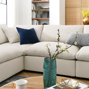 Modway Furniture Commix Modular Eight Piece Sectional Sofa with Down Fill and Linen Polyester Fabric EEI-3363-LBG