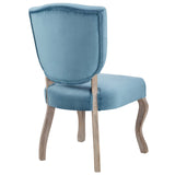 Modway Furniture Array Dining Side Chair Set of 4 Sea Blue 20 x 24.5 x 36