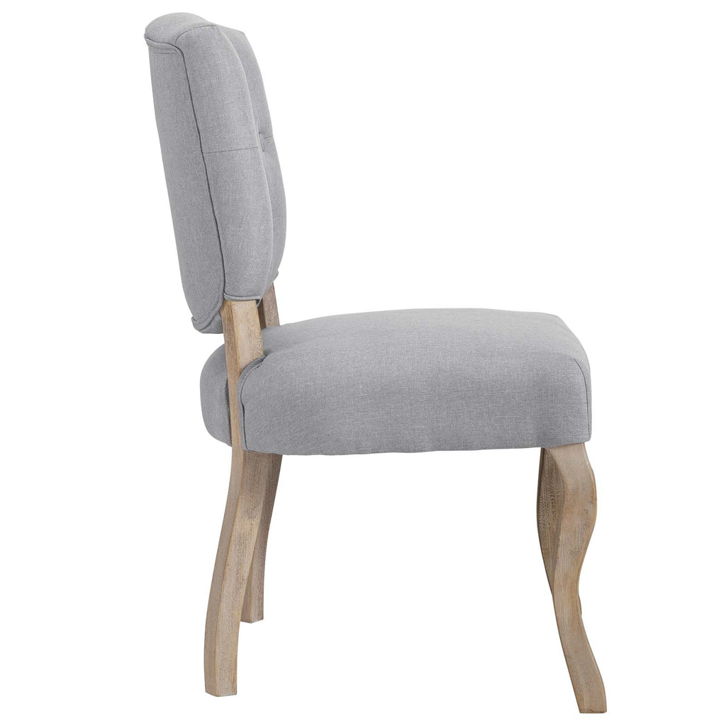Modway Furniture Array Dining Side Chair Set of 2 Light Gray 24.5 x 40 x 36