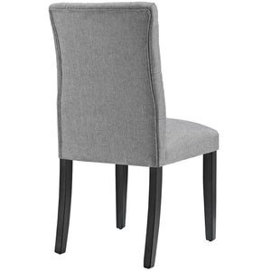 Modway Furniture Duchess Fabric Dining Chair Set of 4 - Modern Elegance with Plush Comfort for Your Dining Room Light Gray EEI-3475-LGR