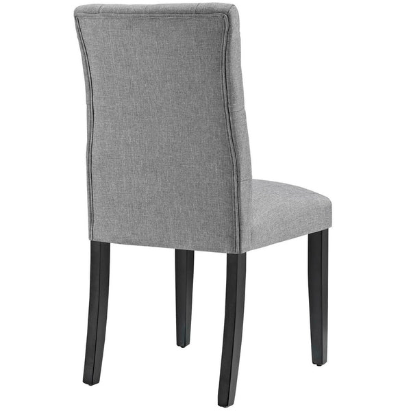 Modway Furniture Duchess Fabric Dining Chair Set of 4 - Modern Elegance with Plush Comfort for Your Dining Room Light Gray EEI-3475-LGR