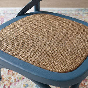 Modway Furniture Gear Dining Side Chair Set of 2 - Rustic-Modern Comfort for Farmhouse and Urban Spaces Harbor EEI-3481-HAR