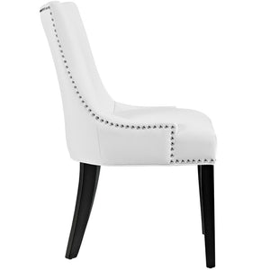 Modway Furniture Marquis Faux Leather Dining Chair Set of 4 - Elegant Tufted Design for Stylish Dining Spaces White EEI-3499-WHI