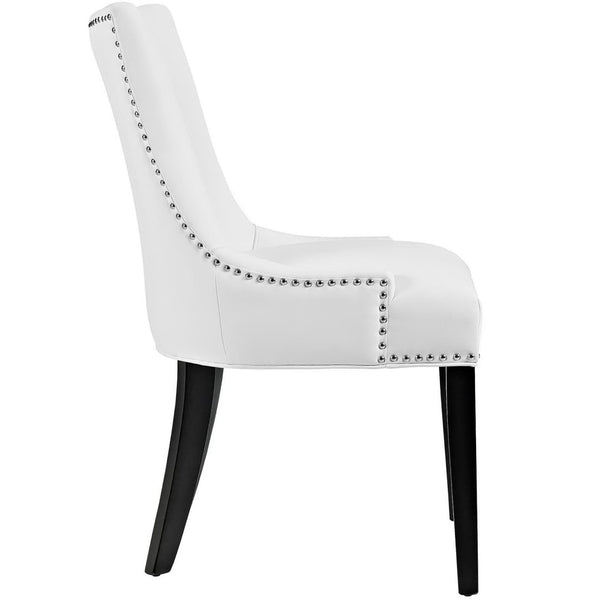 Modway Furniture Marquis Faux Leather Dining Chair Set of 4 - Elegant Tufted Design for Stylish Dining Spaces White EEI-3499-WHI