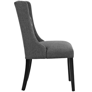Modway Furniture Baronet Fabric Dining Chair Set of 4 - Elegant Button Tufted Design with Plush Comfort & Style Gray EEI-3558-GRY