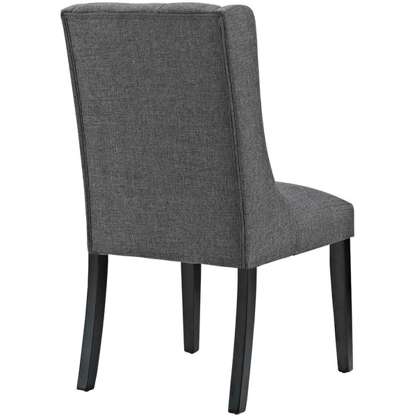 Modway Furniture Baronet Fabric Dining Chair Set of 4 - Elegant Button Tufted Design with Plush Comfort & Style Gray EEI-3558-GRY