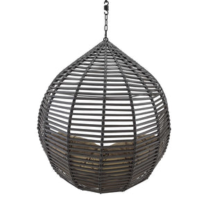 Modway Furniture Garner Teardrop Outdoor Swing Chair – Modern, Stylish, and Durable for Ultimate Relaxation Anywhere Gray Mocha EEI-3637-GRY-MOC