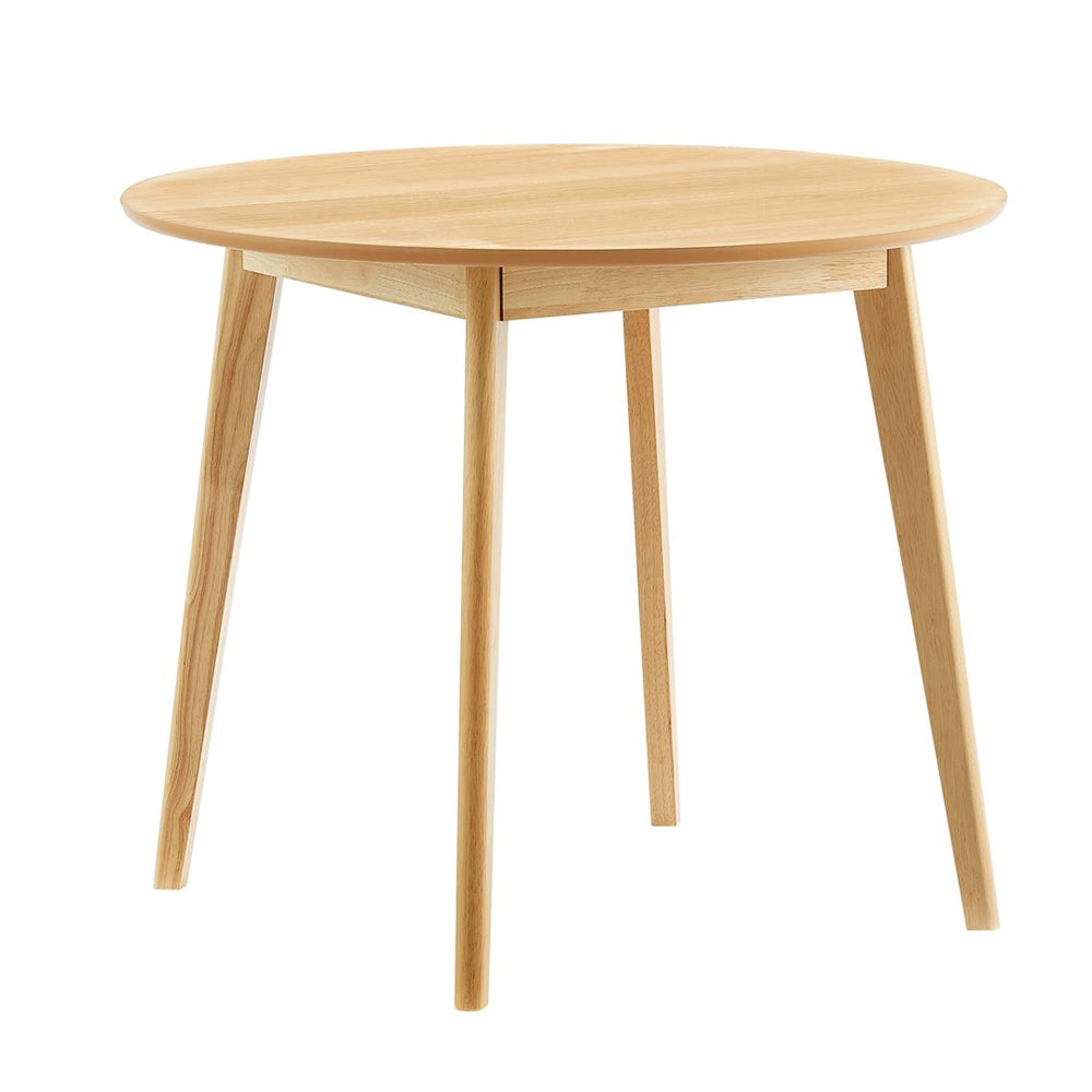 Modway Furniture Vision 35" Round Dining Table - Mid-Century Modern Oak Centerpiece for Compact Spaces & Style EEI-3749-OAK