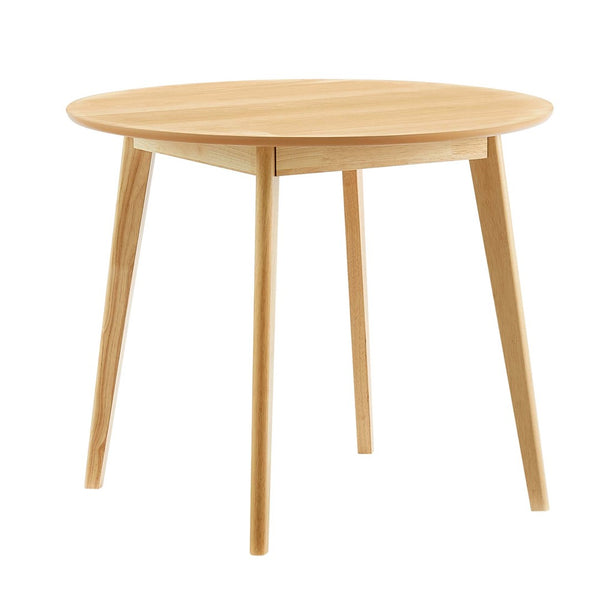 Modway Furniture Vision 35" Round Dining Table - Mid-Century Modern Oak Centerpiece for Compact Spaces & Style EEI-3749-OAK