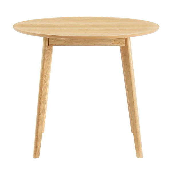 Modway Furniture Vision 35" Round Dining Table - Mid-Century Modern Oak Centerpiece for Compact Spaces & Style EEI-3749-OAK
