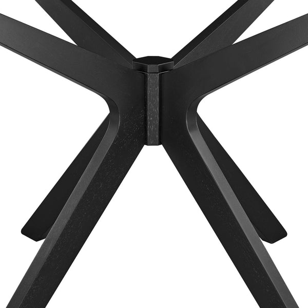 Modway Furniture Crossroads 47" Round Wood Dining Table - Modern Ash Finish, Stylish Centerpiece for Any Space Black EEI-3847-BLK