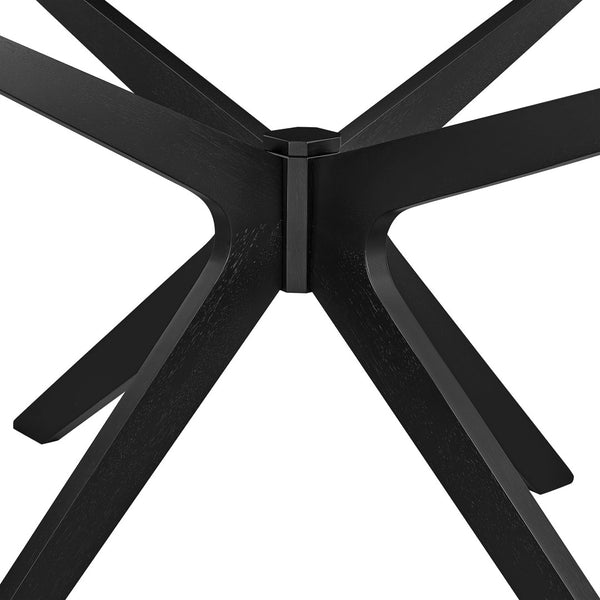 Modway Furniture Crossroads 71" Oval Wood Dining Table - Stylish Centerpiece for Modern Dining Spaces & Gatherings Black EEI-3849-BLK
