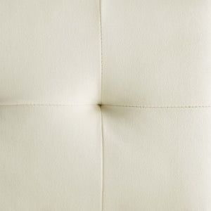 Modway Furniture Privy Gold Velvet Counter Stool - Elegant Stain-Resistant Upholstery & Modern Stainless Steel Base EEI-3853-GLD-IVO