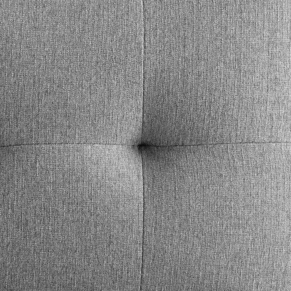 Modway Furniture Privy Counter Stool – Modern Glam Upholstered Fabric Seat with Matte Black Stainless Steel Base Black Light Gray EEI-3854-BLK-LGR