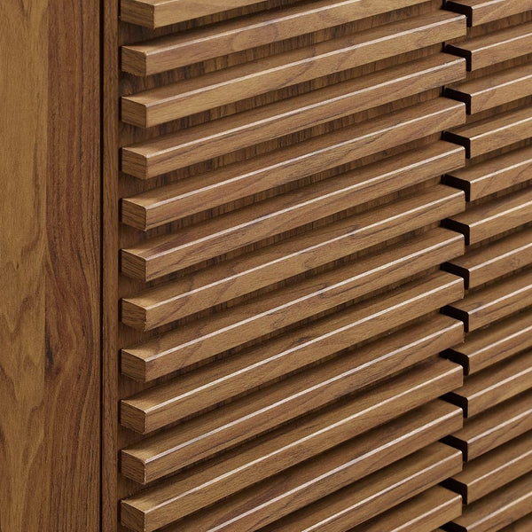 Modway Furniture Render 24" Bathroom Vanity by Modway - Mid-Century Modern Design with Soft-Close Storage Solutions Walnut White EEI-3860-WAL-WHI