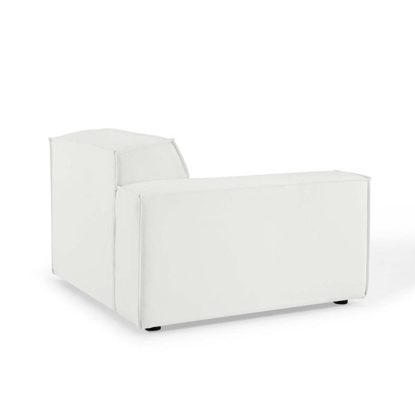 Modway Furniture Restore Upholstered Left-Arm Sectional Sofa Chair - Stylish Comfort for Modular Living Spaces White EEI-3869-WHI
