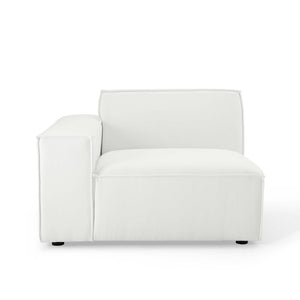 Modway Furniture Restore Upholstered Left-Arm Sectional Sofa Chair - Stylish Comfort for Modular Living Spaces White EEI-3869-WHI
