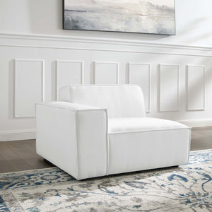Modway Furniture Restore Upholstered Left-Arm Sectional Sofa Chair - Stylish Comfort for Modular Living Spaces White EEI-3869-WHI