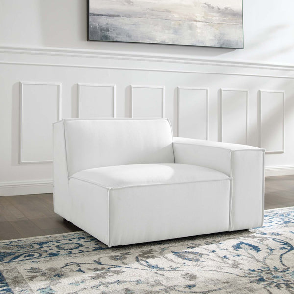 Modway Furniture Restore Right-Arm Sectional Sofa Chair by Modway - Modern Comfort with Durable Design for Any Space White EEI-3870-WHI