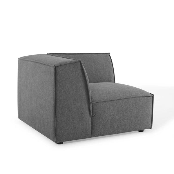 Modway Furniture Restore Modular Corner Chair by Modway - Charcoal Upholstery, Minimalist Design, Supreme Comfort EEI-3871-CHA